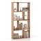 48 Inch 4-Tier Geometric Bookshelf with 8 Cubes for Living Room Bedroom